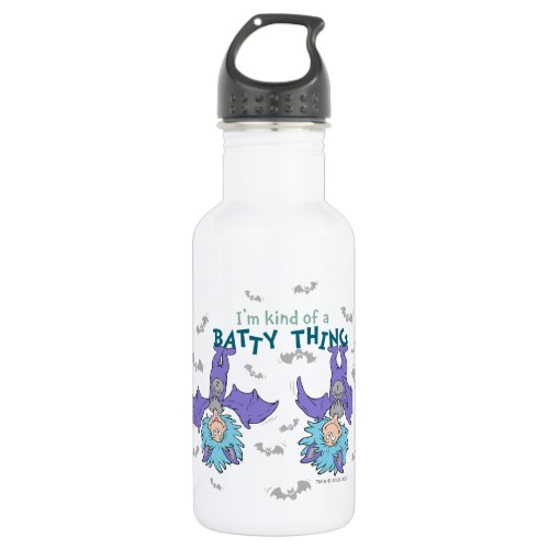 Thing One Thing Two Kind of a Batty Thing Stainless Steel Water Bottle