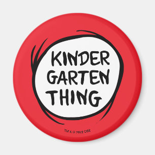 Thing One Thing Two - Kindergarten Thing Magnet