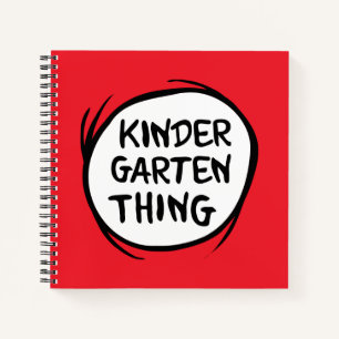 Thing One Thing Two - Kindergarten Thing Notebook