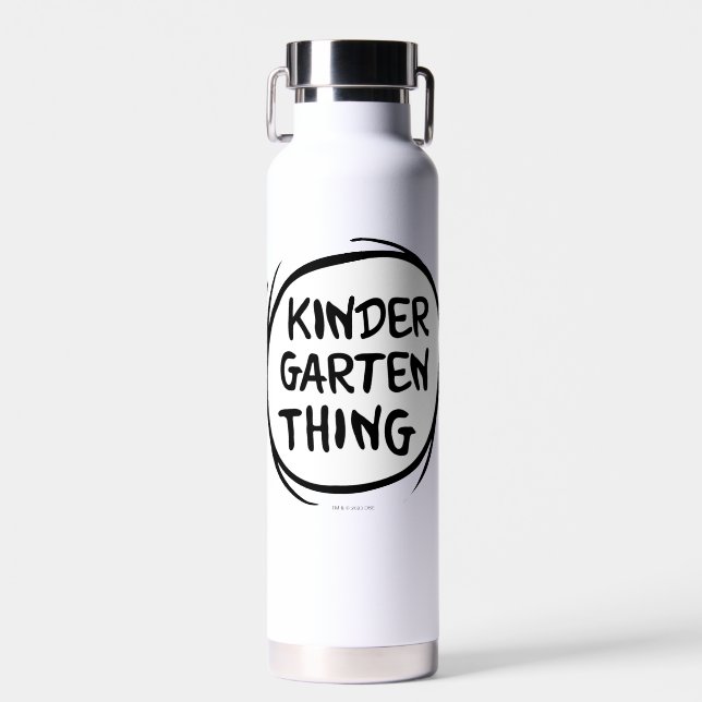 Thing One Thing Two - Kindergarten Thing Water Bottle (Front)