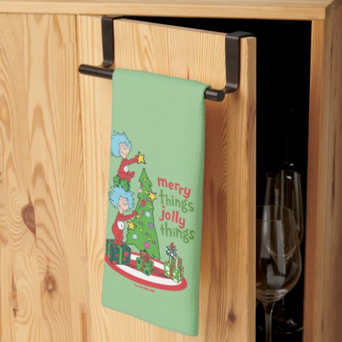 Thing One Thing Two Merry Things Jolly Things Kitchen Towel