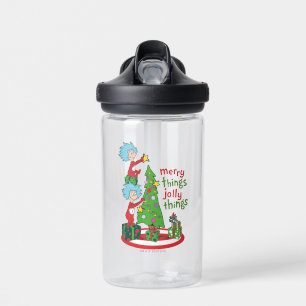 Thing One Thing Two Merry Things Jolly Things Water Bottle