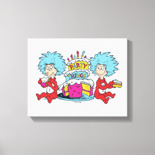 Thing One Thing Two Party Things Canvas Print