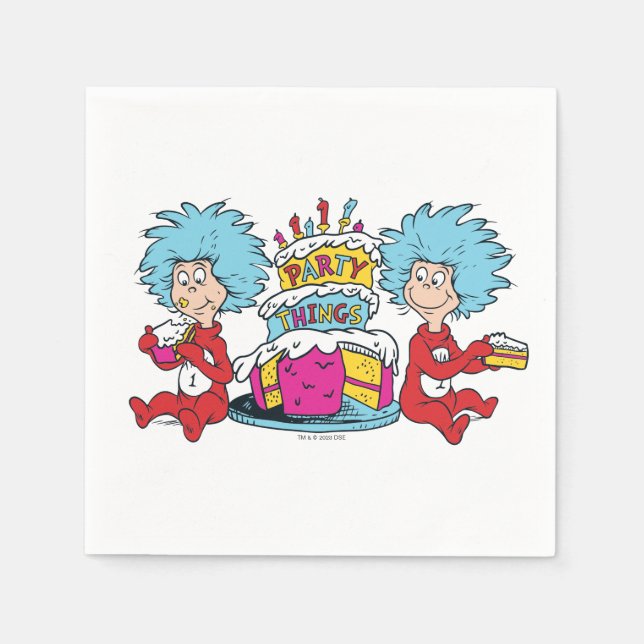 Thing One Thing Two Party Things Napkins (Front)