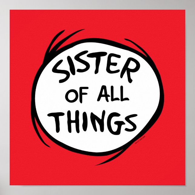 Thing One Thing Two - Sister of all Things Poster (Front)