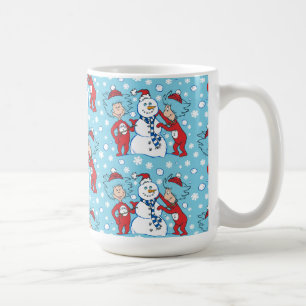 Thing One Thing Two Snowman Pattern Coffee Mug
