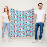 Thing One Thing Two Snowman Pattern Fleece Blanket