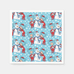 Thing One Thing Two Snowman Pattern Napkins