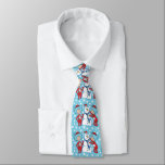 Thing One Thing Two Snowman Pattern Neck Tie<br><div class="desc">Dr. Seuss Cat in the Hat | Thing One Thing Two | Build a snowman with Thing One and Thing Two from this winter pattern!</div>