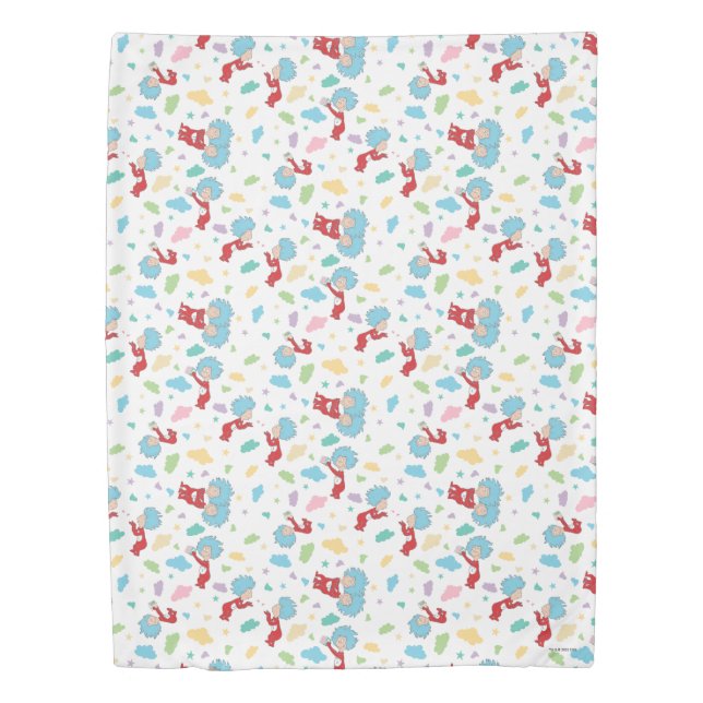 Thing One Thing Two Sweet Things Pattern Duvet Cover (Front)