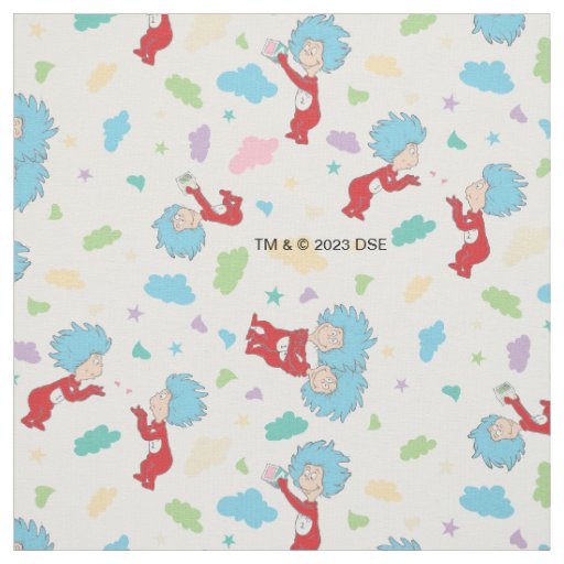 Thing One Thing Two Sweet Things Pattern Fabric