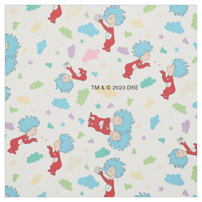 Thing One Thing Two Sweet Things Pattern Fabric (Swatch)