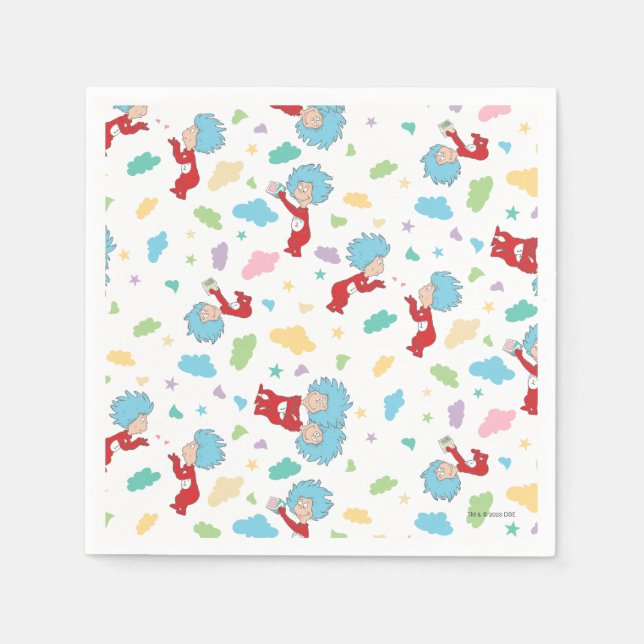 Thing One Thing Two Sweet Things Pattern Napkins (Front)