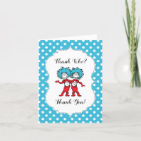 Thing One Thing Two | Twins Baby Shower Thank You