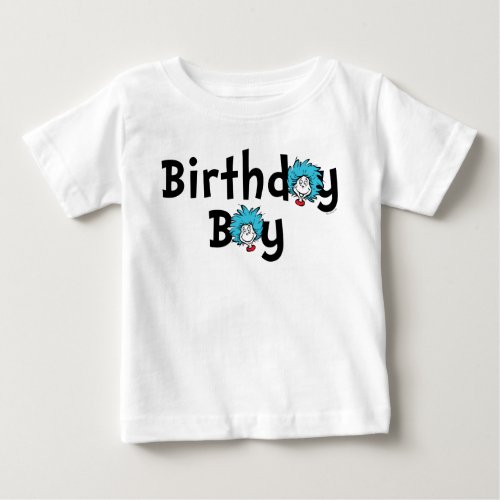 Thing One Thing Two Twins Birthday  Birthday Boy Baby T_Shirt