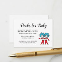 Thing One Thing Two Twins Book Request Insert Card