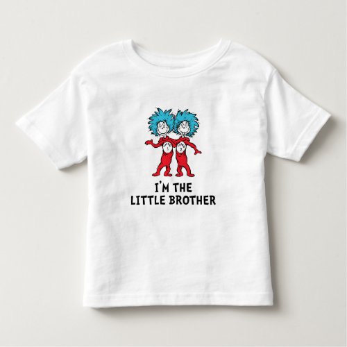 Thing One Thing Two  Twins  Little Brother Toddler T_shirt