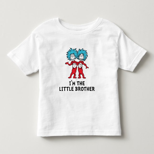 Thing One Thing Two | Twins | Little Brother Toddler T-shirt (Front)