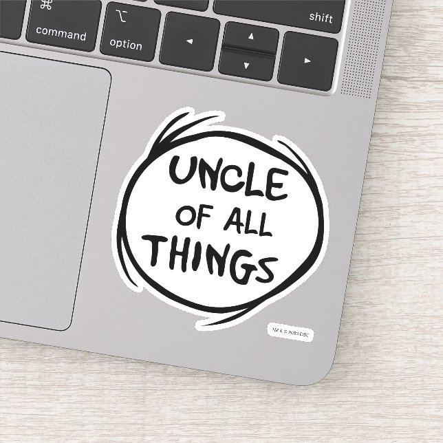 Thing One Thing Two - Uncle of all Things Sticker (Detail)