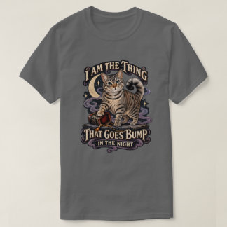 Thing That Goes Bump in the Night Halloween Cat T-Shirt