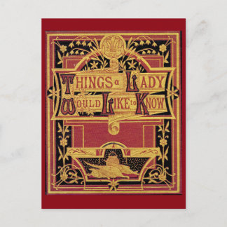 Things A Lady Postcard