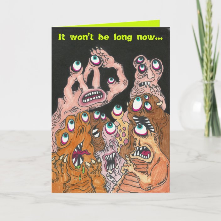 Things Are Looking Up Encouragement Monster Card Zazzle Com
