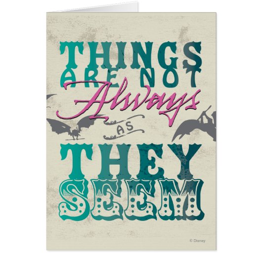 Things Are Not Always as They Seem (Front)