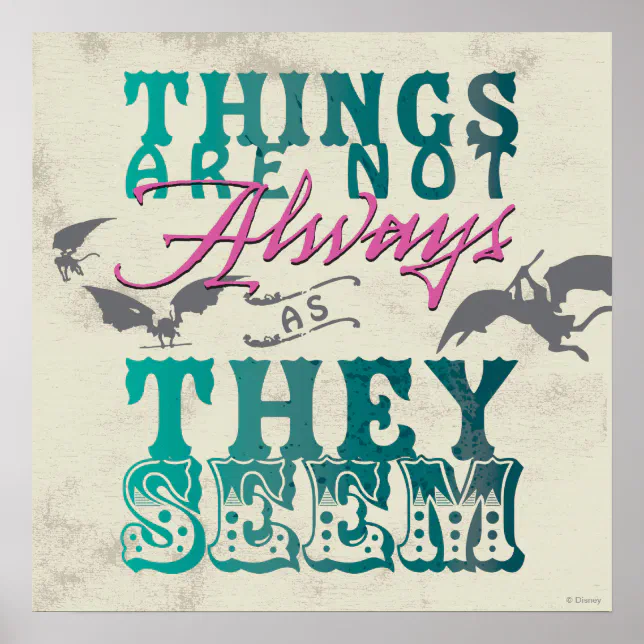 Things Are Not Always as They Seem Poster | Zazzle