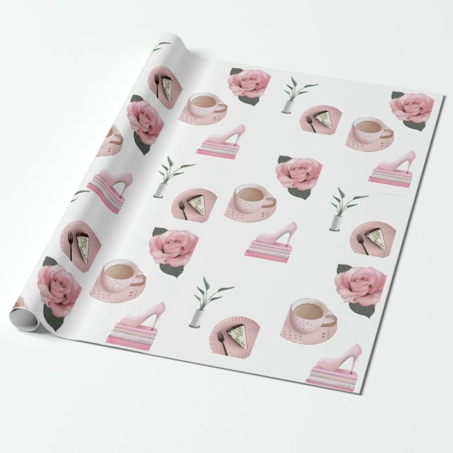 Things Girls Love Wrapping Paper (Unrolled)