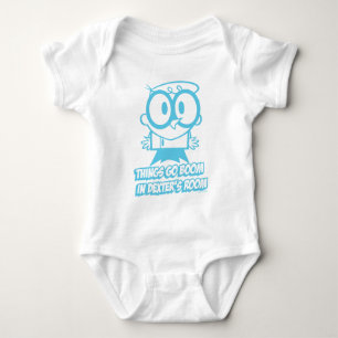 Things Go Boom In Dexter's Room Baby Bodysuit