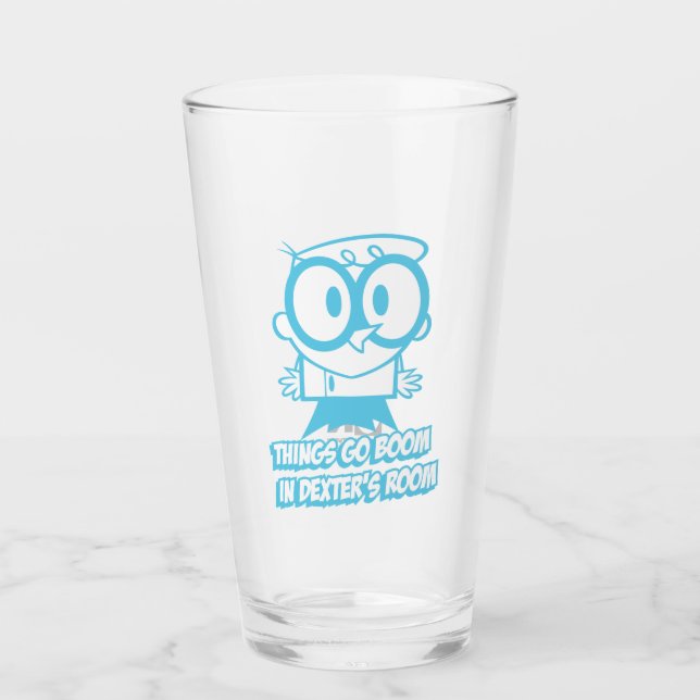 Things Go Boom In Dexter's Room Glass (Front)