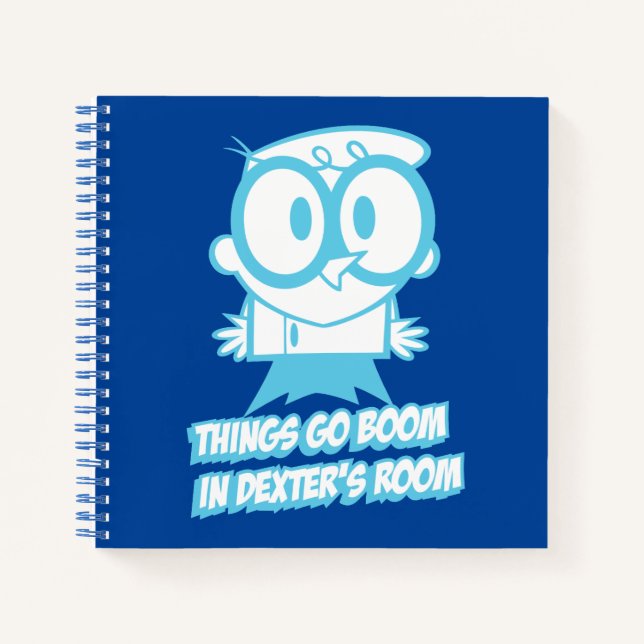 Things Go Boom In Dexter's Room Notebook (Front)