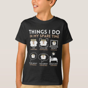 Things I Do In My Spare Time Chipmunk Lover Funny T-Shirt