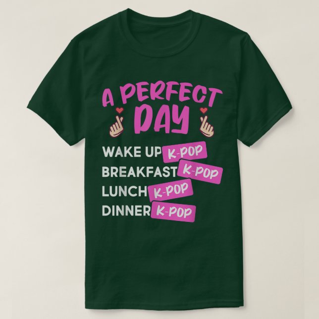 Things I Do In My Spare Time Cool Kpop Music Lover T-Shirt (Design Front)