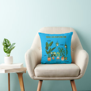 Things I Do In My Spare Time - Gardener, Gardening Throw Pillow