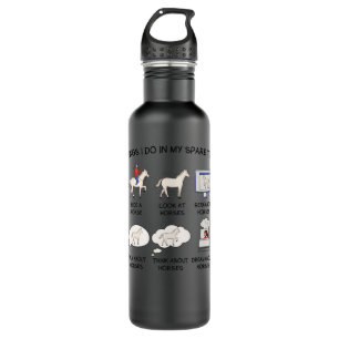 Things I Do In My Spare Time, Horse Gifts For Wome Stainless Steel Water Bottle