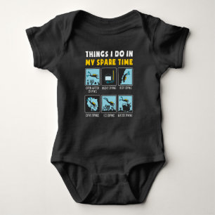 Things I Do In My Spare Time Scuba Diving Diver Baby Bodysuit