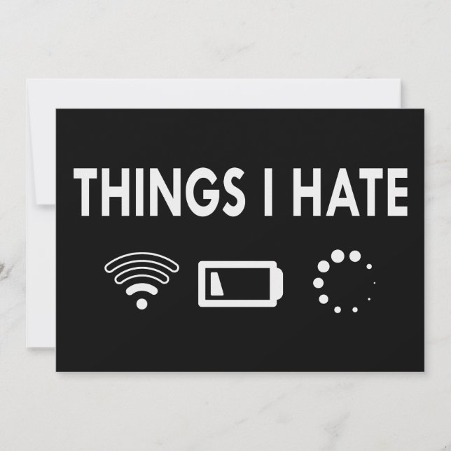 Things I hate   Invitation (Front)