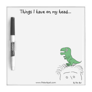 Things I Have On My Head: Dinosaur Dry Erase Board