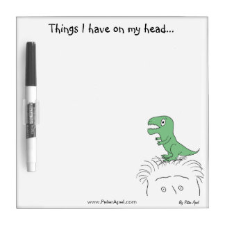 Things I Have On My Head: Dinosaur Dry Erase Board