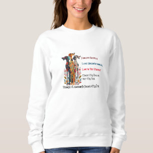 Things I Learned From My Dog Folk Art Sweatshirt