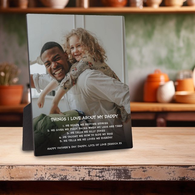 'Things I love about my Daddy' Photo Plaque (Creator Uploaded)