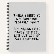 Things I Need To Get Done But Probably Won't  Note