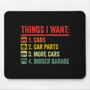 Things I Want Car Parts More Bigger Garage Mechani Mouse Pad