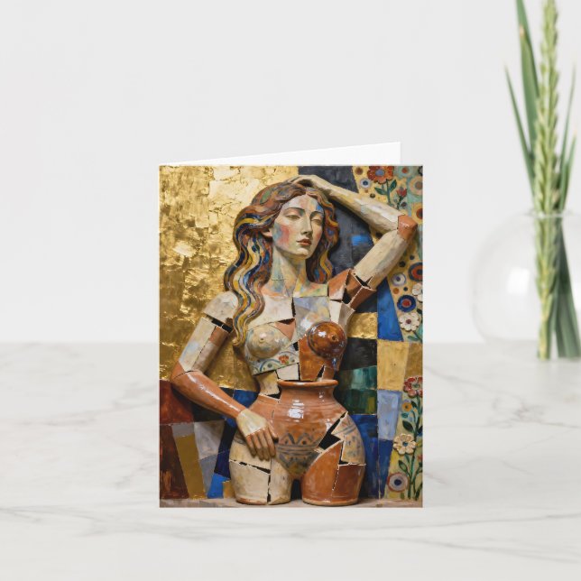 Things Keep Falling Apart – A Fragmented Portrait Holiday Card (Front)