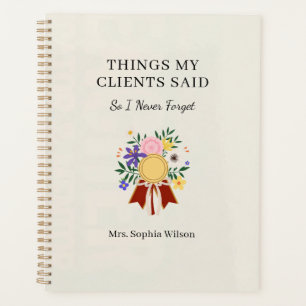 Things My Clients Said Funny Nurse Personalized Planner