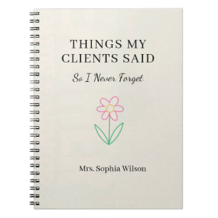 Things My Kids Said Funny Daycare Personalized Notebook