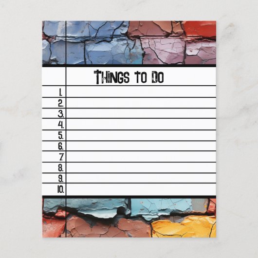 Things To Do (Front)