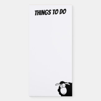Things to do magnetic notepad