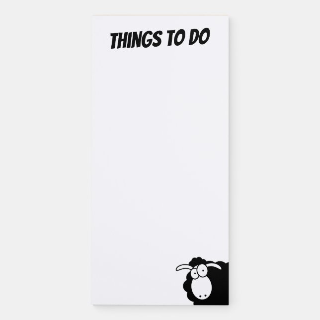 Things to do magnetic notepad (Front)